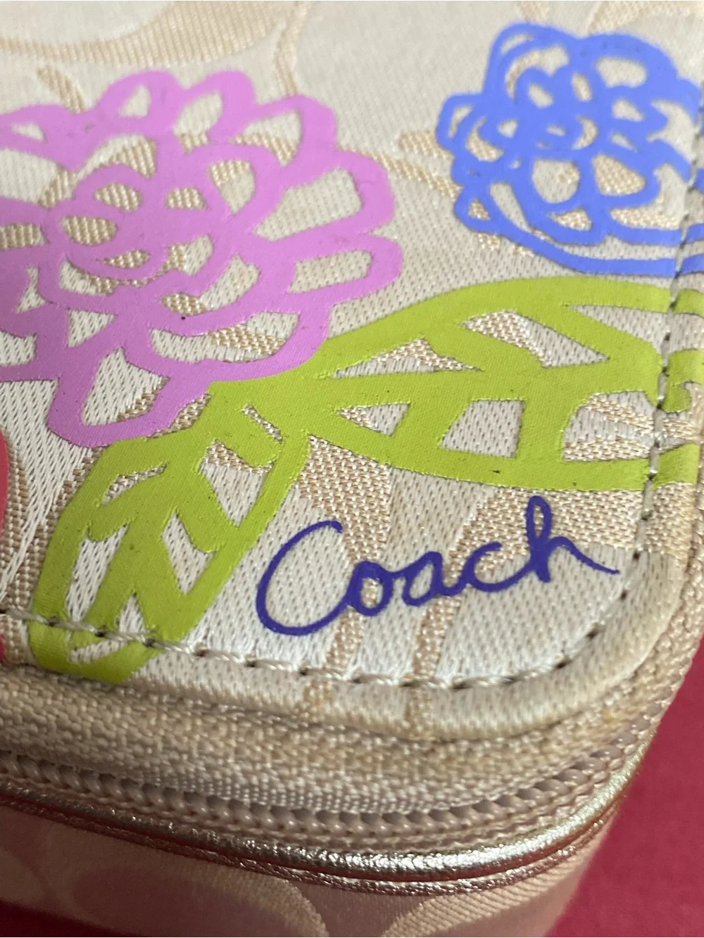 Vintage Coach Travel Jewelry Case Organizer w/ Floral & Y2K 